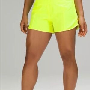 Lululemon Athletica Vibrant Yellow Athletic Shorts